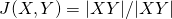   J(X,Y) = |X ∩ Y| / |X ∪ Y|